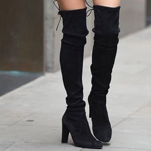 Unworn Stewart Weitzman Highland Boots in Black
